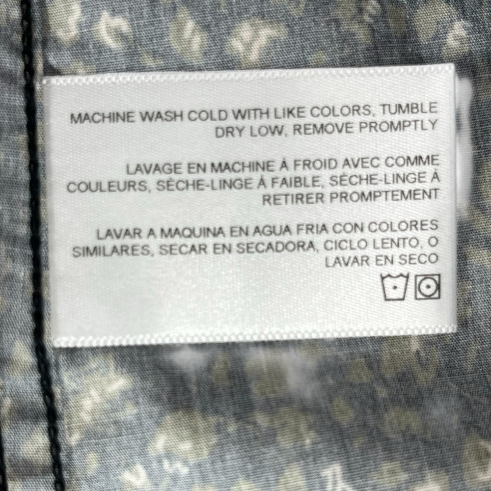 AG Adriano Goldschmied Men’s Medium Slim Fit Nash Floral Button‎ Down Shirt NWT - Picture 8 of 9